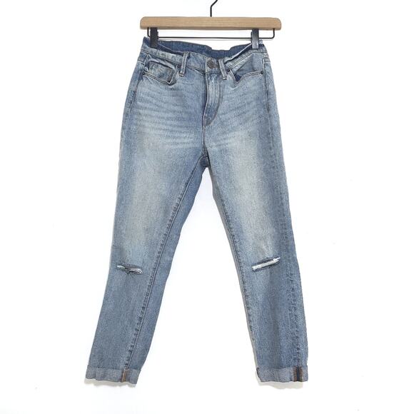 BDG | Twig Grazer High Rise Cuffed Crop Length Distressed Jeans - Picture 1 of 11